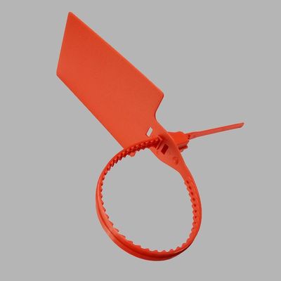 OEM Durable Custom Plastic Security Seals 50IBS Tensile Strength 100PCS/BAG